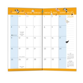 2025 Pocket Planner: Two-Year-Plus Monthly Pocket Calendar Planner (29-Month): August 2024 - December 2026, 6.5" x 3.5" - Farmyard Frolic