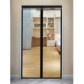 Striped Door Mosquito Net (100x220cm) (Black) 4ea