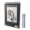 VELLUSTRA A4 Sketchbook, 100 Sheets/200 Pages Very Strong Paper, Spiral