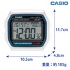 Casio DQD-851J-8JF Alarm Clock, Atomic Clock, Temperature and Humidity, Date