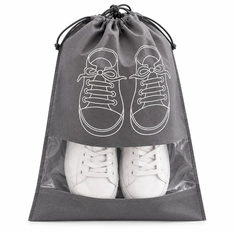 Non-Woven Shoe Storage Bags for Travel & Closet Organization –