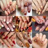 8 Sheets Fall Nail Stickers for Nail Art, 3D Self-Adhesive