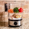 OVENTE 2-Tier Electric Food Steamer, 5 Quart Stainless Steel Stackable