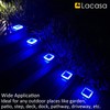 Lacasa Blue Solar Deck Lights 4 Pack, Dusk to Dawn