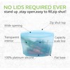 Reusable Silicone Food Storage Bag, Stand Up Food Storage Container,