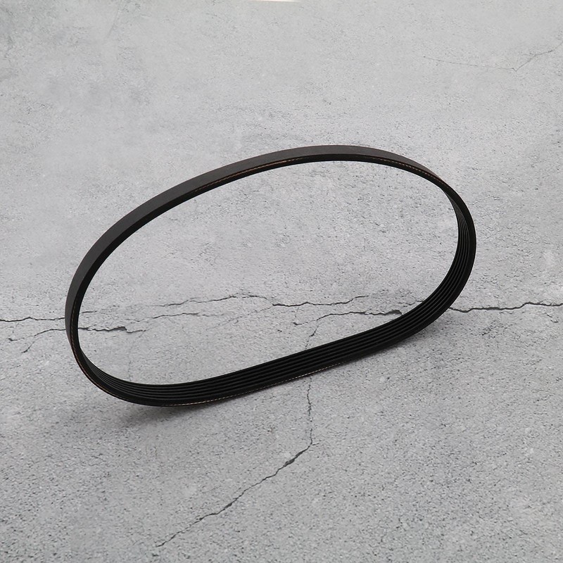 Mower Drive Belt 6PJ490 Rubber Black 14 mm Width 490