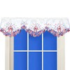 Simhomsen Embroidered Decorative July 4th Holiday Patriotic Window Valance for
