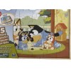 Spinmaster Bluey 5 Wood Puzzles with Wooden Storage Box.