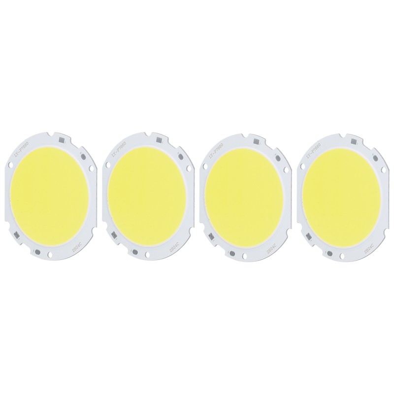 4PCS 75mm Round COB Lamp Bead High Power LED Chip