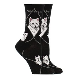 Westie Socks (Black, Medium)