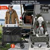 DUHKOI Double Decker Wagon 320L Large Capacity 400LBS Collapsible Sports