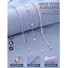 Fansilver Sterling Silver Lobster Bracelet for Women Stackable Bracelet Set