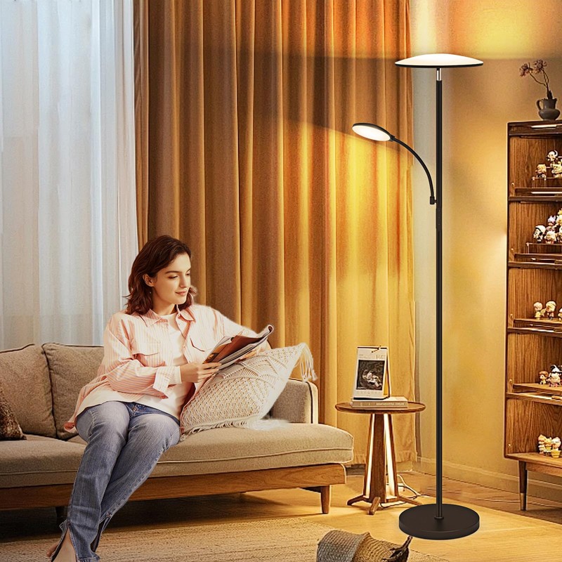 Floor Lamp, 2025 Upgraded 42W 4500LM Super Bright LED Floor