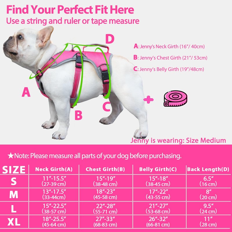 Huntboo Escape Proof Dog Harness, Escape Artist Harness, Reflective Dog