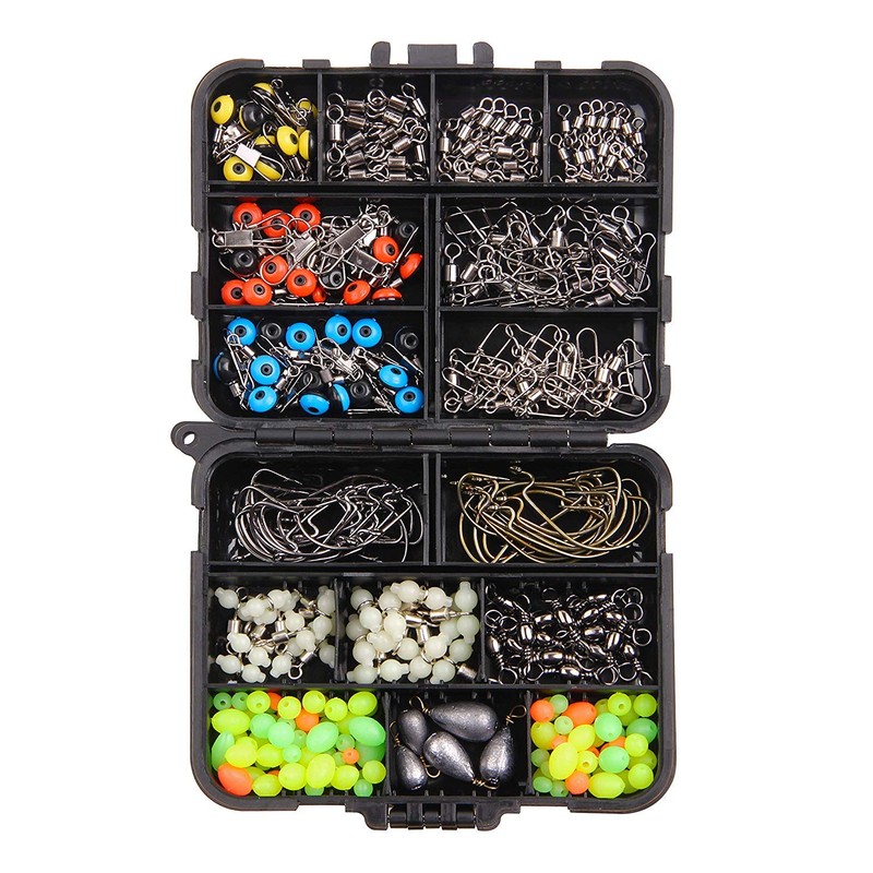 Fishing Accessories Tackle Kit Box - 215Pcs Sinker Weights, Crossline