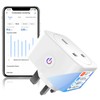 QUEENWEN 13A Smart Plug UK with Energy Monitoring, Smart Socket