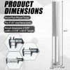 Hicarer 2 Sets 5" x 5" x 48" Vinyl Fence