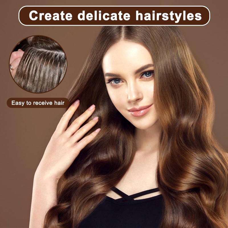 Hair Extension Tools Kit, Hair Extension Parts with 600 Silicone-Lined