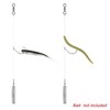 Dr.Fish 10 Pack Drop Shot Rig/Texas Rig with Rolling Barrel