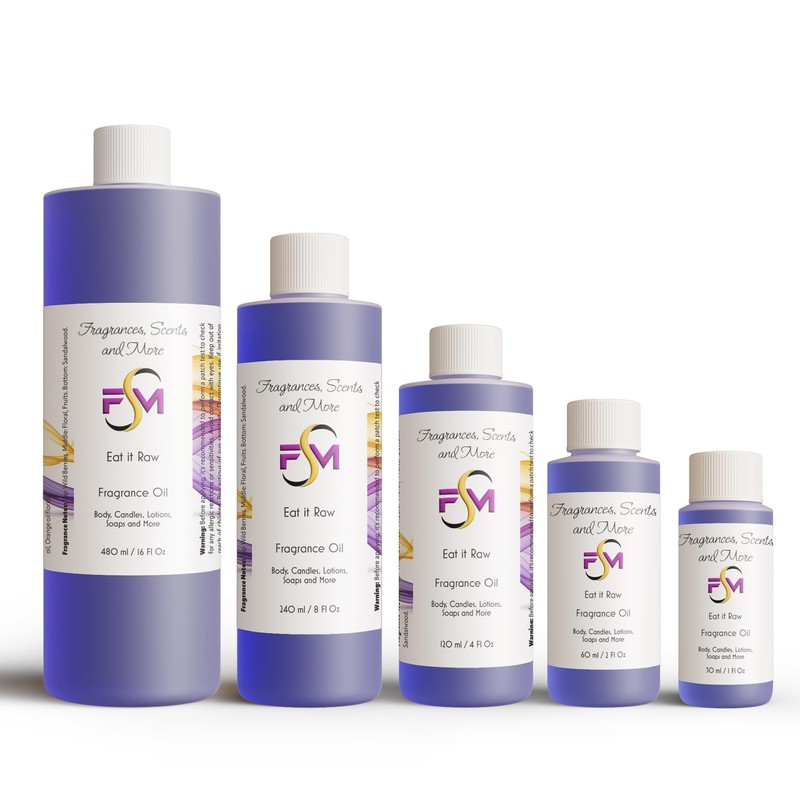 Eat it Raw Fragrance Oil - 1 Fl Oz Glass