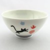 Ogura Pottery tubutubu Rice Bowl Small Cat's Café 77091