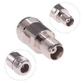 RFaha 2pcs N type Female to TNC Female RF Coaxial Coax Adapter N to TNC Connector(F152-2)