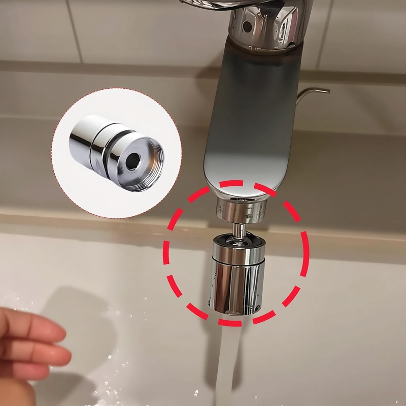 360° Swivel Faucet Aerator, Solid Brass Aerator For Sink Faucet,