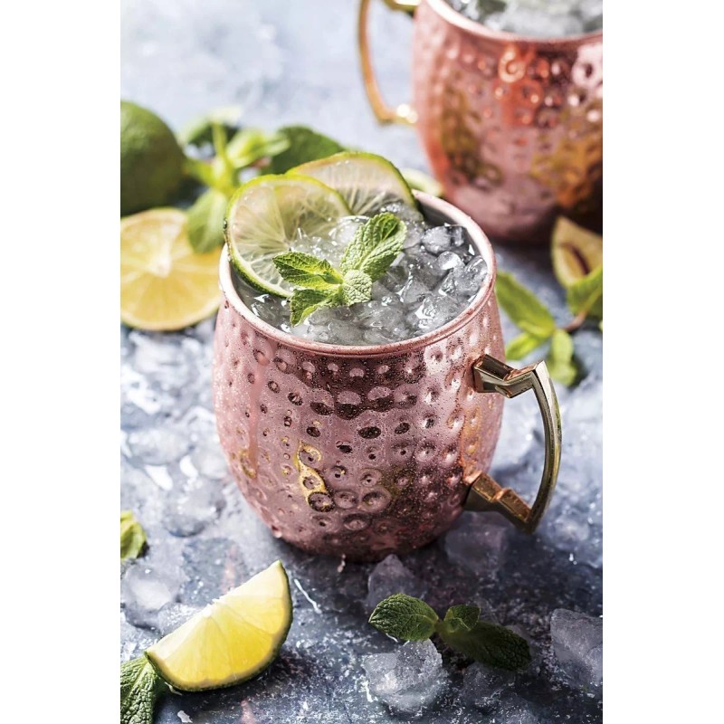 OUSSIRRO Tazas Vasos Moscow Cobre 4 Pzas Envio Gratis