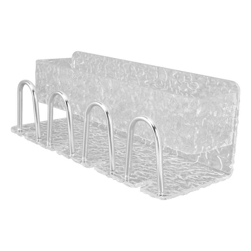 Water Ripple Toothbrush Holder Acrylic Punch Free Wall Mount Toothbrush