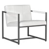 Studio Designs Home Modern Accent Chair Camber Mid-Century, Pewter Grey
