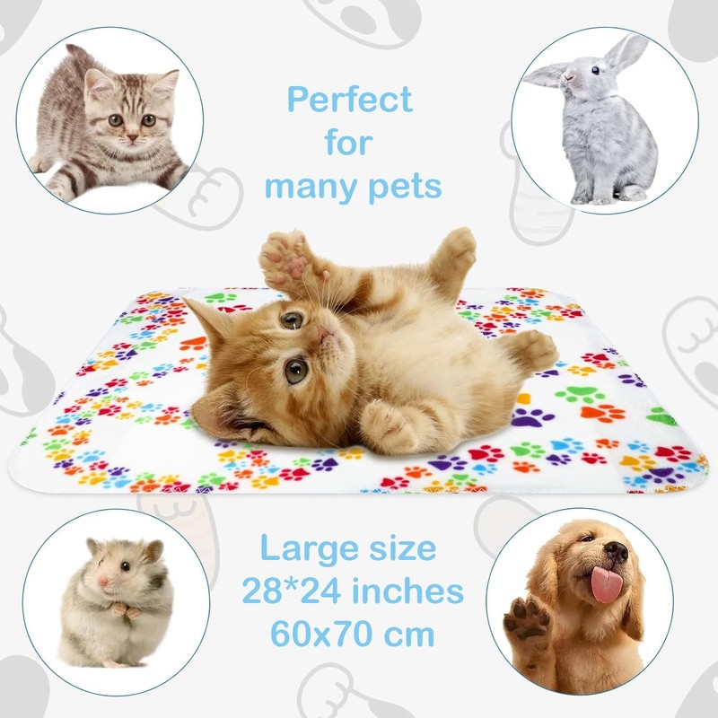 TBK Pets Double-Sided Fleece Pet Blanket, Soft Snuggle Blanket for