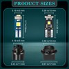 40 Pieces T5 T10 LED Bulbs Dash Lights with Twist