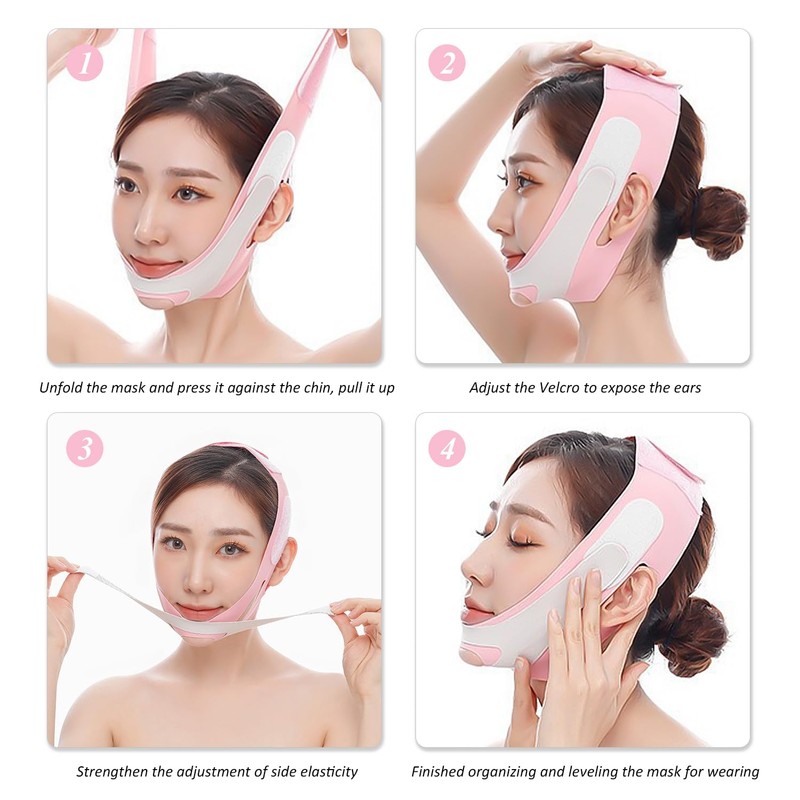 GDFHBD 1 Piece Of Pink Mandibular Correction Belt, Mandibular Traction