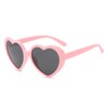 WDZAYXC Polarised Oversized Heart Retro Sunglasses Cute Glasses UV400 Protection,