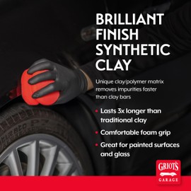 Griot's Garage Brilliant Finish Synthetic Clay for Car Detailing, Creates a Smooth Paint Surface and Lasts Longer Than Traditional Bars, 10691