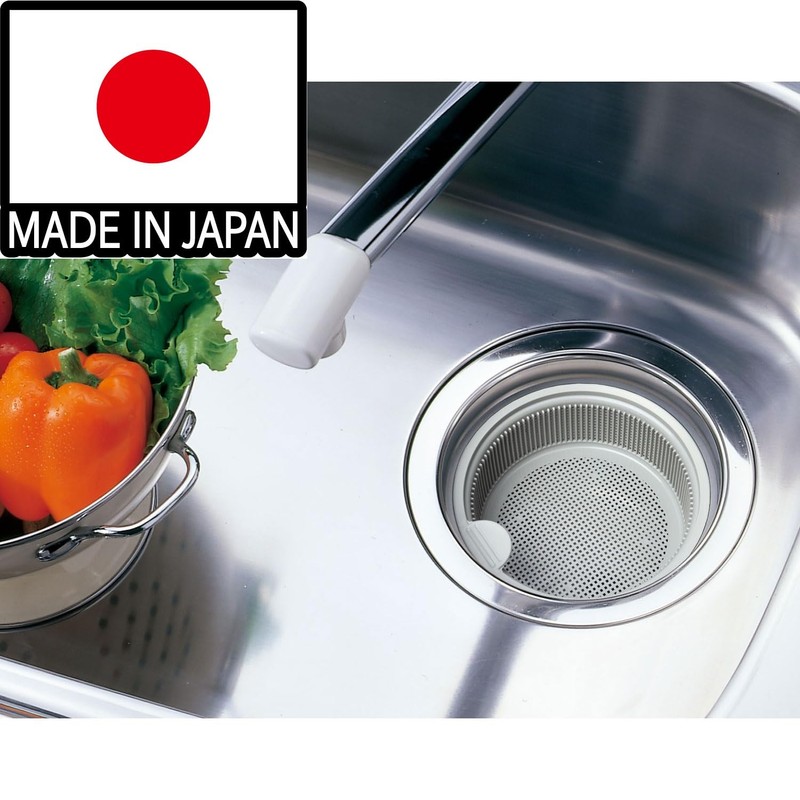 Belca Made in Japan Drain Strainer, Stainless Steel, Shallow Strainer