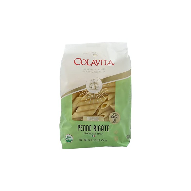 Colavita Pasta - Organic Penne Rigate, 1 Pound - Pack