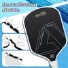 Amoswiz Pickleball Edge Guard Tape, Laser Silver Pickleball Protection Tapes