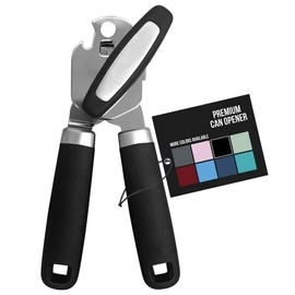 Premium Stainless Steel Can and Bottle Opener - Heavy Duty, Ergonomic Kitchen Tool for Effortless Can and Bottle Opening, Ideal for Kitchen Essentials, Durable & Easy to Clean