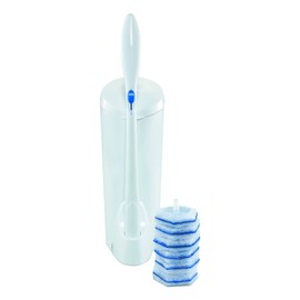 Clorox 03191CT Toilet Wand Disposable Toilet Cleaning Kit: Handle, Caddy & Refills, White (Case of 6)