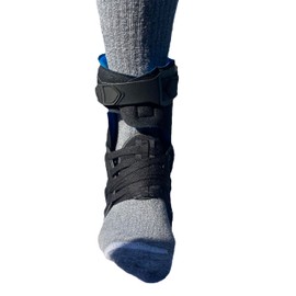 Alpha Medical Ankle and Foot Stabilizing Brace – Orthotic AFO Rigid Stabilizer for Protection & Sprain Support. For Weak Ankles and Use During Sports HCPC L1971/1906 (Small ; Right)