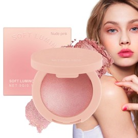 Blush Powder,Face Blush Makeup for Cheeks - Shimmer Highly Pigmented Cosmetics, Long-Lasting Beauty Products for All Skin Color, Shape Highlight Contour