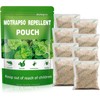12 Pack Mouse Repellent Pouches, Peppermint Oil to Repel Mice and Rats, Mouse Deterrent, Rat Repellent, Plant Essential Oils Pest Control, Safe, Efficient and Durable