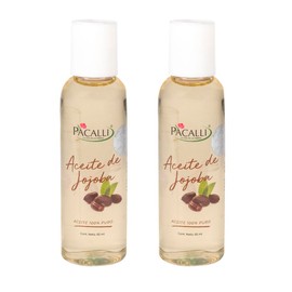 Aceite de Jojoba 100% Puro PACALLI, 2 Pack Tu Aliado para una Piel Hidratada y Ultra Suave 65 ml por pieza