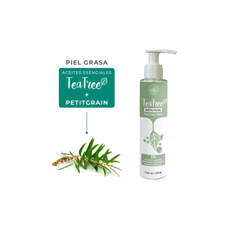 Kit Árbora Cuidado Facial Aceite Almendras Jabón Y Tónico Tea