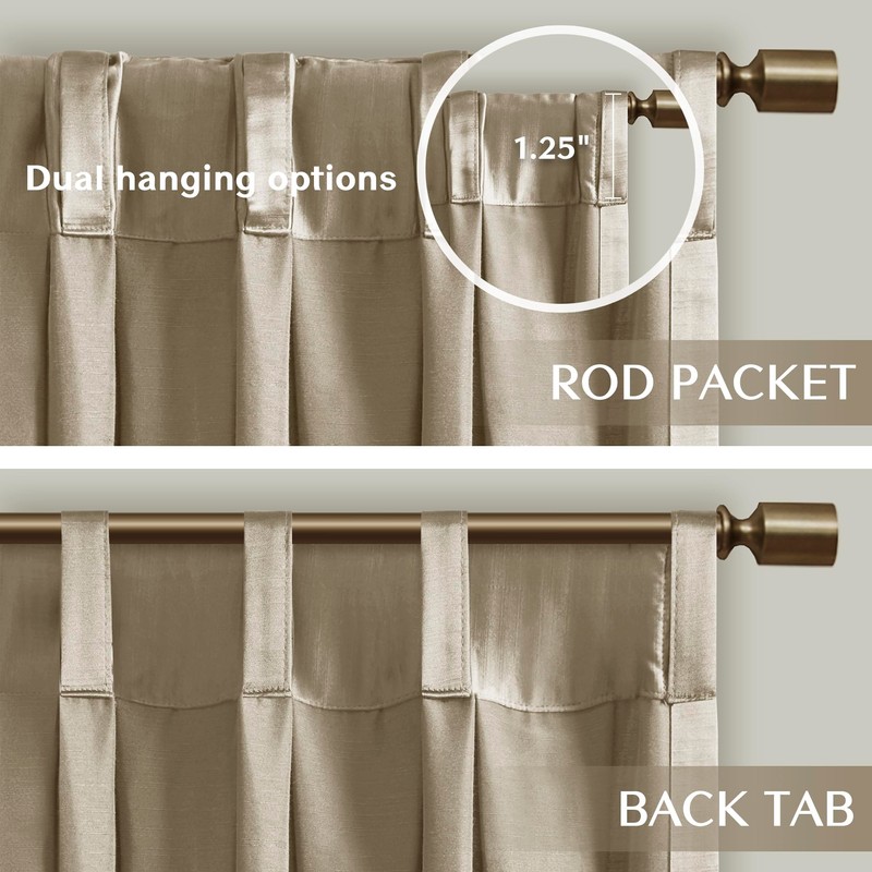 Croscill Classics Satin Single Piece Luxurious Curtain for Living Room