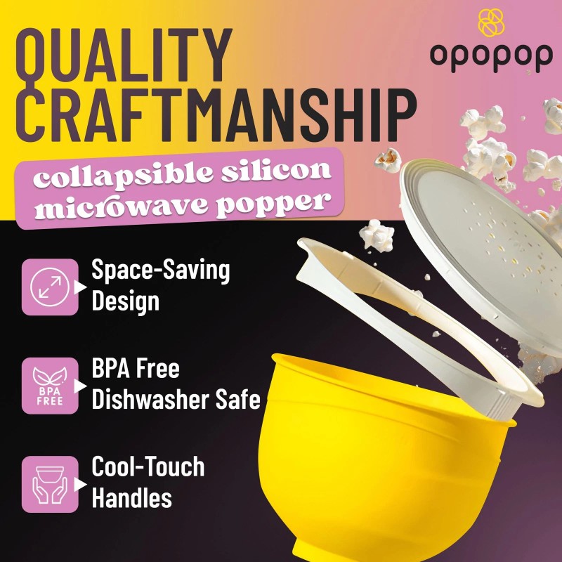 Opopop Microwave Popcorn - Variety 12-Pack Gourmet Popcorn Kit, Collapsible