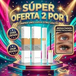 2x1 Cuidado Facial Serum Fortalecedor Crecimiento Pestañas Lash Alargar y Nutrir las Pestañas y Cejas, estimula Crecimiento Pestañas Fórmula Concentra
