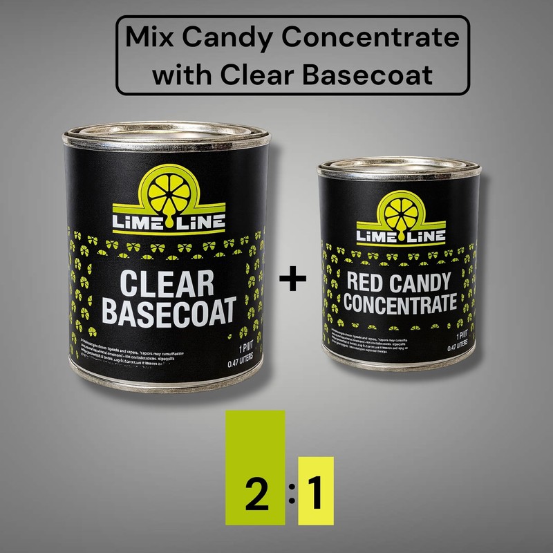 LiME LiNE Transparent Candy Concentrate, Solvet based for Automotive Custom