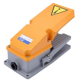 Foot Switch, Nonslip Momentary Foot Pedal Switch with Aluminum Case, Professional Industrial Control Switch Foot Operated Pedal Controller for Machine Tool Equipment